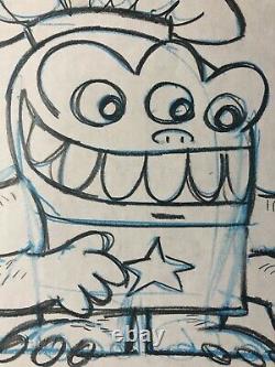 EVAN DORKIN Original Art 6 TV Character Designs Comics Artist Yo Gabba Gabba