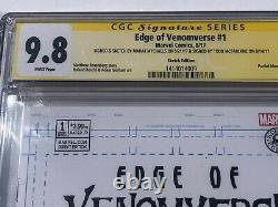 Edge of Venomverse #1 CGC SS 9.8 Original Art Marat Mychaels +Sig Todd McFarlane