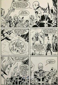 Eternals Original Comic Art Marvel Issue #6 Pg #17 Sal Buscema Art 1986