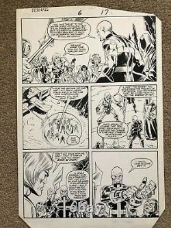 Eternals Original Comic Art Marvel Issue #6 Pg #17 Sal Buscema Art 1986