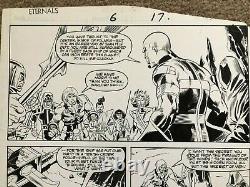 Eternals Original Comic Art Marvel Issue #6 Pg #17 Sal Buscema Art 1986