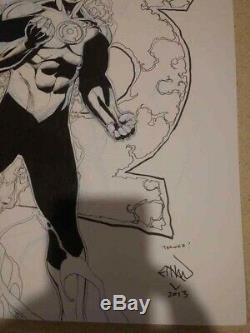 Ethan Van Sciver EVS Green Lantern Original Art 11 X 14 DC Comics Hal Jordan
