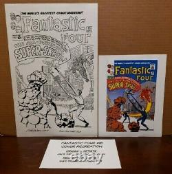 FANTASTIC FOUR 18 Comic Book Cover Recreation Original Art MIKE DECARLO Kirby