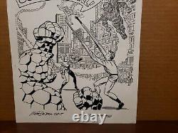 FANTASTIC FOUR 18 Comic Book Cover Recreation Original Art MIKE DECARLO Kirby