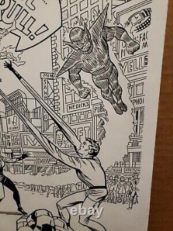 FANTASTIC FOUR 18 Comic Book Cover Recreation Original Art MIKE DECARLO Kirby