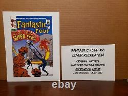FANTASTIC FOUR 18 Comic Book Cover Recreation Original Art MIKE DECARLO Kirby