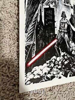 Fabio Baldolini Original Comic Art Darth Vader Star Wars 9x12