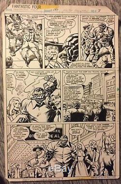 Fantastic Four John Wayne # 196 Signed Original Art 1978 Marvel Comics