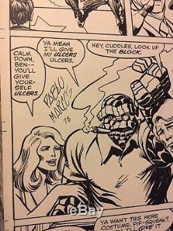 Fantastic Four John Wayne # 196 Signed Original Art 1978 Marvel Comics