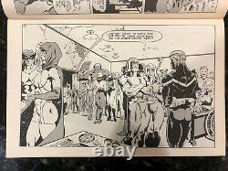 Femforce Issue 20 Page 5 Inked Original Art 1989 AC Comics Splash Page Nightveil