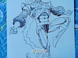 Firestorm Original Art Drawing by Pat Broderick