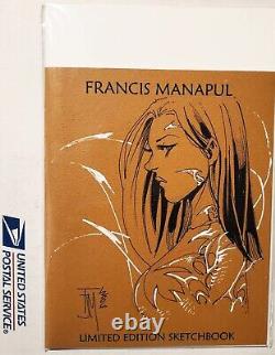 Francis Manapul Original Cover Art Limited Edition Signed Sketchbook