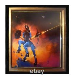 Frazetta Ken Kelly 7 Original Micronauts Microman Paintings Cover Card Art Mego