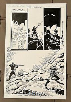 G. I. Joe ARAH Original Comic Book Art Inks Issue 182 Page 18 Buscema Frenz Hama