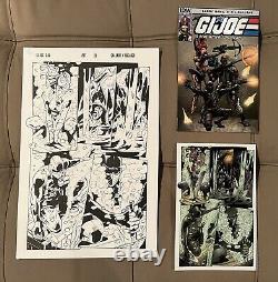 G. I. Joe ARAH Original Comic Book Art Issue 207 Page 13 Larry Hama Snake Eyes