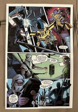 G. I. Joe ARAH Original Comic Book Art Issue 208 Page 21 Larry Hama Snake Eyes