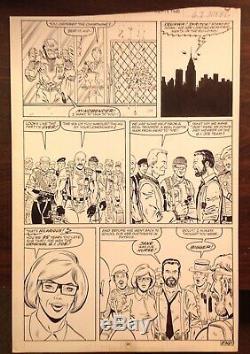 G. I. Joe Original art page Marvel comics 1989 cobra commander 25th Anniversary