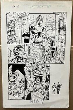 GENERATION X #71 Pg 3 MARVEL COMICS STEVE PUGH ORIGINAL ART PAGE CHAMBER X-MEN