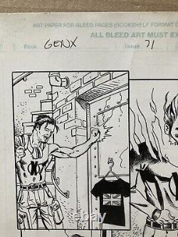 GENERATION X #71 Pg 3 MARVEL COMICS STEVE PUGH ORIGINAL ART PAGE CHAMBER X-MEN