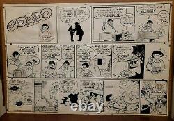 GORDO Sunday Comic Strip Original Art 4-25-1948 GUS ARRIOLA Magic Tricks