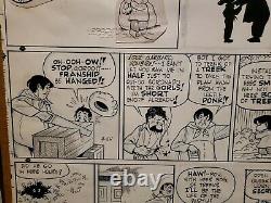 GORDO Sunday Comic Strip Original Art 4-25-1948 GUS ARRIOLA Magic Tricks