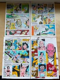 GREEN LANTERN #138 ART original COLOR GUIDES 4 pages ECLIPSO BLOCH STATON 1981