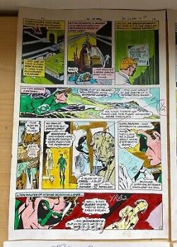 GREEN LANTERN #138 ART original COLOR GUIDES 4 pages ECLIPSO BLOCH STATON 1981