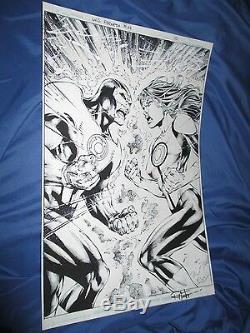 GREEN LANTERNS REBIRTH #4 Original Art Page #10 by Ed Benes/Rob Hunter SPLASH