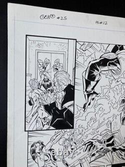 Gen13 #25 p 12 Original Comic Art by Al Rio, pencils + inks Image Wildstorm 1995