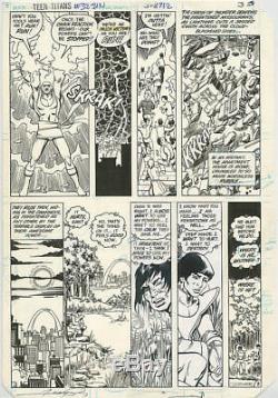 George Perez ORIGINAL ART New Teen Titans 32 PAGE #3 Signed 1983 Pencil & Ink DC