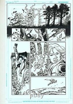 George Perez Pencils & Inks Original Comic Art Page Worlds' Finest #7 Power Girl