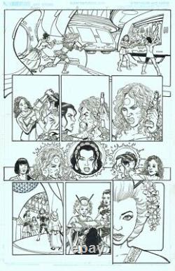 George Perez Story Pencils AND Inks Original Comic Art Page Sirens 2