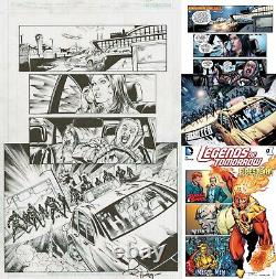 Gerry Conway Firestorm Legends of Tomorrow #1 Pg 9 Original Art Eduardo Pansica