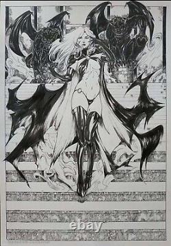 Goblin Queen/ Jean Grey Marvel 11X17 Original Art by Valery Ike