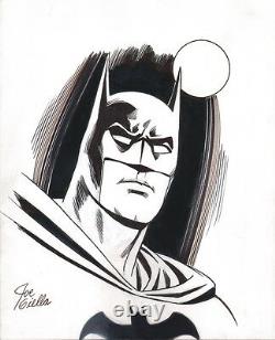 Golden Silver Age Artist Joe Giella Signed Original DC Comic Art Sketch BATMAN