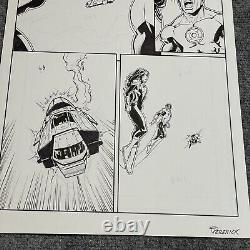 Green Lantern 2021 Annual #1 Original Page Art Signed Artist Tom Derenick 11x17