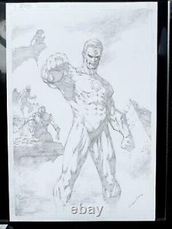 Green Lantern? Blackest Night by Gardenio Lima Original Art (Sketch)11 x 17