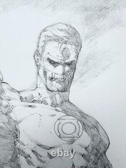 Green Lantern? Blackest Night by Gardenio Lima Original Art (Sketch)11 x 17