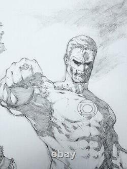 Green Lantern? Blackest Night by Gardenio Lima Original Art (Sketch)11 x 17