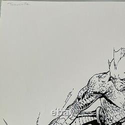 Green Lantern Movie Original Art Tomar Re Lipton Brisk Ad Pencil Ink Rocafort