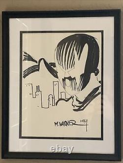 Grendel Original Art By Comic Book Legend Matt Wagner 1989 RARE FRAMED 8 x 10