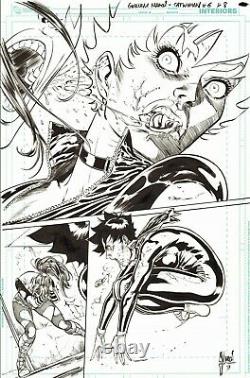 Guillem March Signed 2012 Catwoman Vs. Reach Original Art