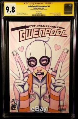 Gwenpool #1 Cgc Ss 9.8 Original Art Sketch Spider-man Gwen Ghost Venom Carnage