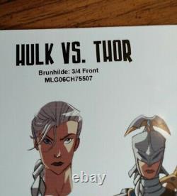 HULK VS. THOR Marvel Animation concept art comic book Movie Asgard Brunhilde