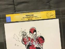 HUMBERTO RAMOS Original Art DEADPOOL CGC SS Sketch Signed xmen xforce spiderman