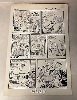 HUMPHREY #21 original art 1 PG STORY AVISON KREMER FAN ACCORDIAN 1952 ICHABOD