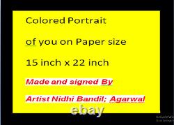 Handmade Photo of You & Yr's Made & Signed By Artist Nidhi Bandil Agarwal Jaipur