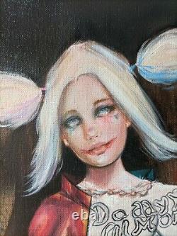 Harley Quinn (16x20) original 1/1 paint art by David Baldo