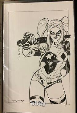 Harley Quinn Rebirth # 1 Variant Original Cover Art Khary Randolph