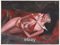 Hot Vampirella original art made by David Baldo